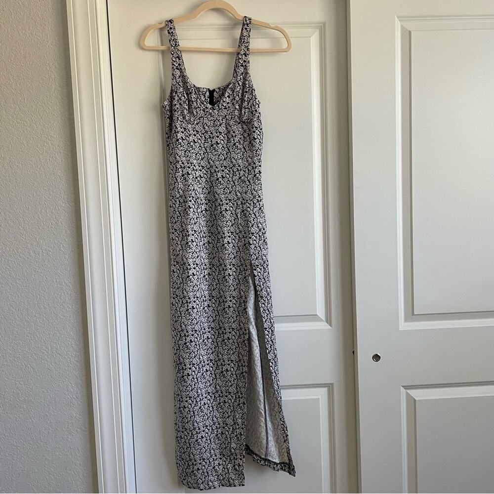 Vintage 90s Y2K Rabbit Jr. Grunge Ditsy Floral Midi Maxi Dress Size XS